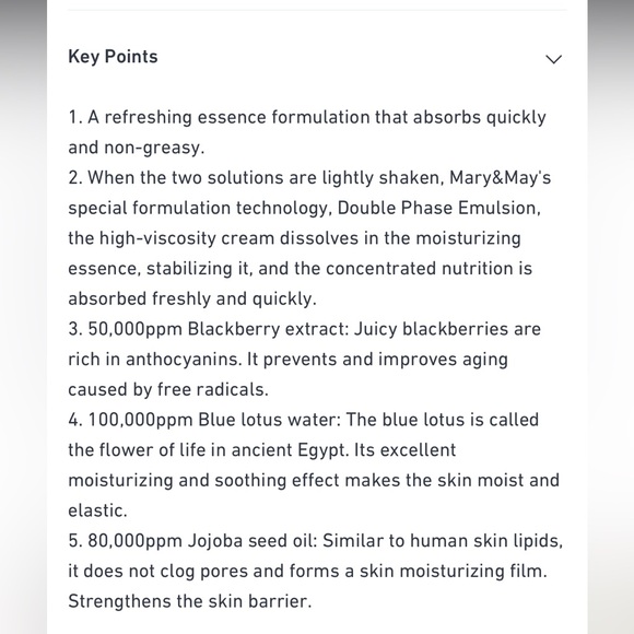 Mary & May Vegan Blackberry Complex Cream Essence NWT❤️❤️🔥 - Picture 14 of 15